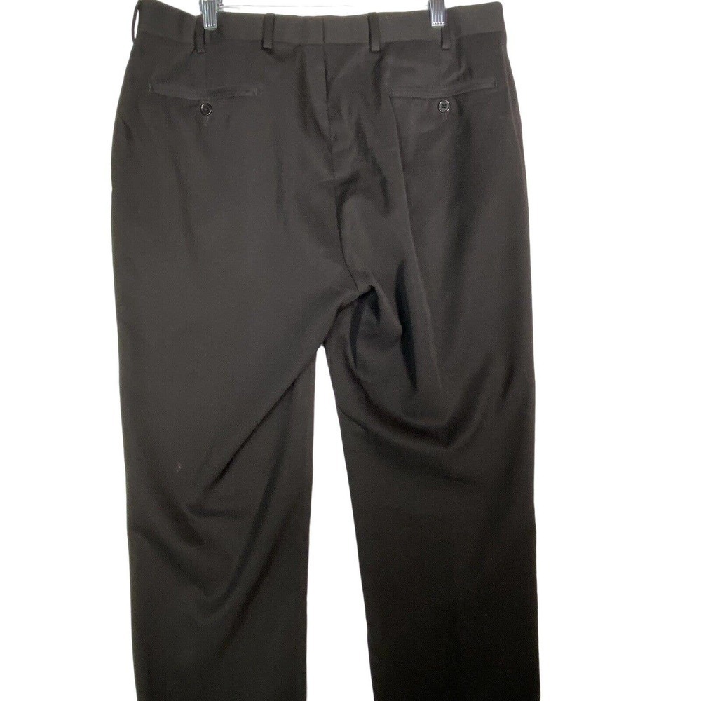 Brooks Brothers Madison 1818 Dress Pants Mens 37/30 Black 100% Wool Classic - Picture 3 of 5
